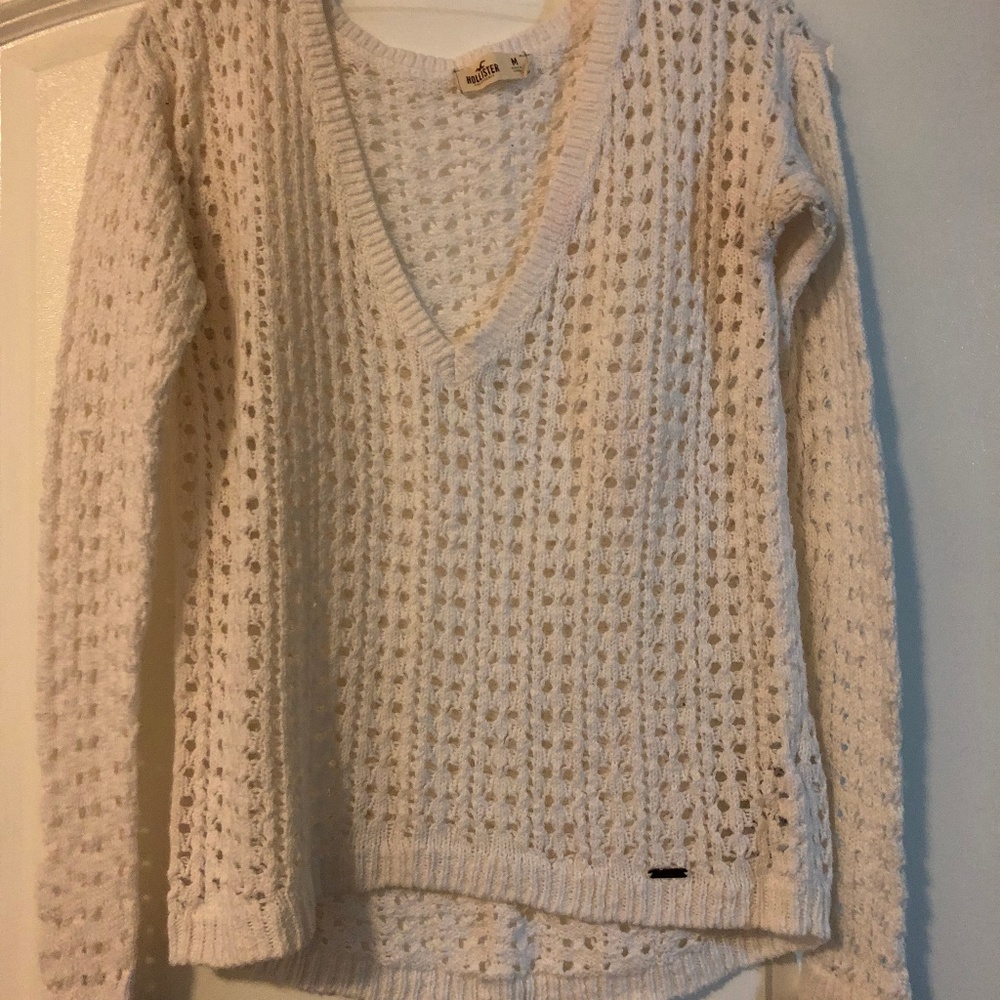 White Long Sleeve White Sweater